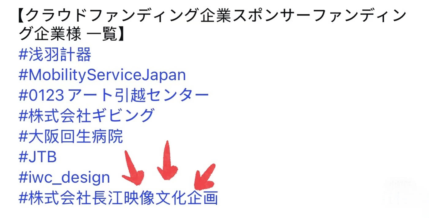 Sponsor list reference